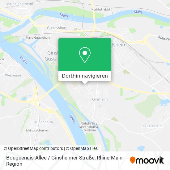 Bouguenais-Allee / Ginsheimer Straße Karte