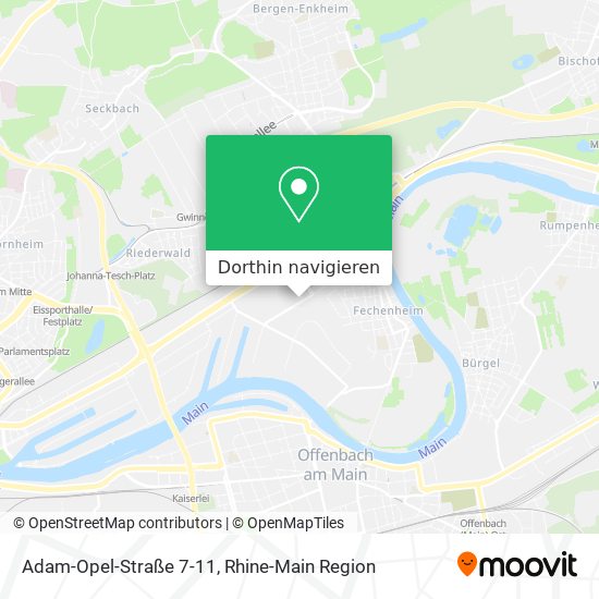 Adam-Opel-Straße 7-11 Karte