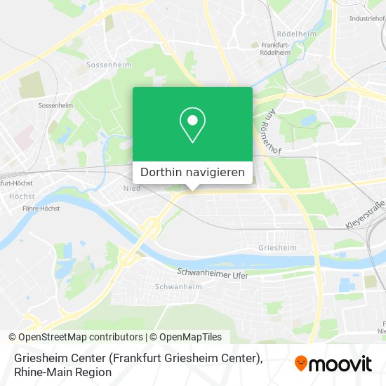 Griesheim Center (Frankfurt Griesheim Center) Karte
