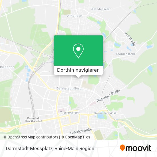 Darmstadt Messplatz Karte
