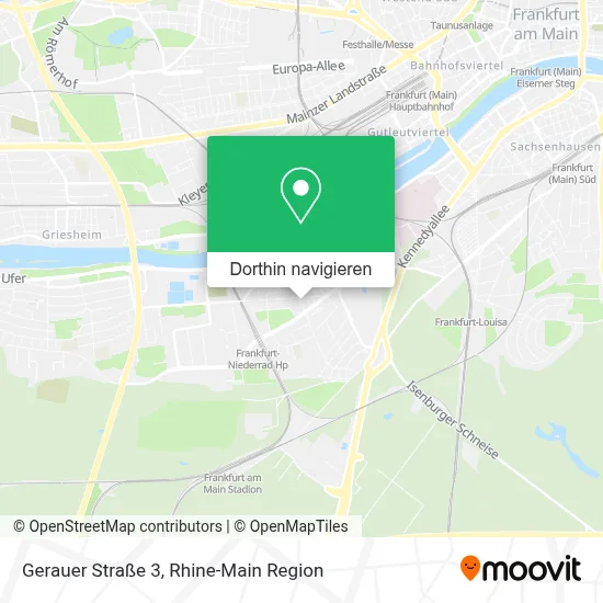 Gerauer Straße 3 Karte