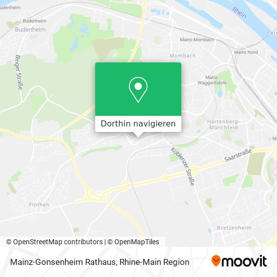 Mainz-Gonsenheim Rathaus Karte