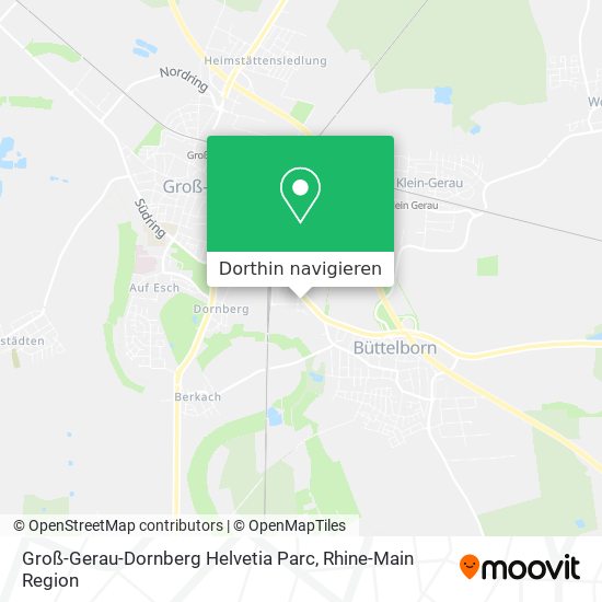 Groß-Gerau-Dornberg Helvetia Parc Karte