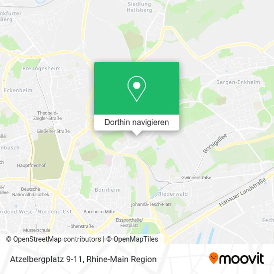 Atzelbergplatz 9-11 Karte