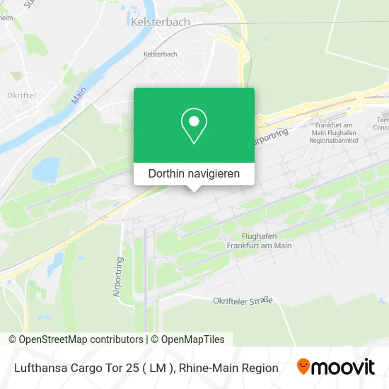 Lufthansa Cargo Tor 25 ( LM ) Karte