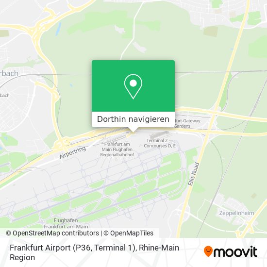 Frankfurt Airport (P36, Terminal 1) Karte