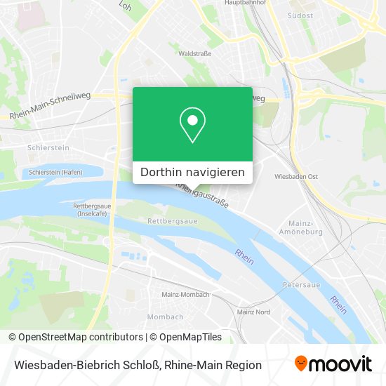Wiesbaden-Biebrich Schloß Karte