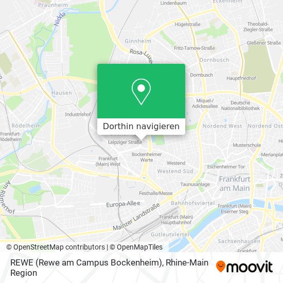 REWE (Rewe am Campus Bockenheim) Karte