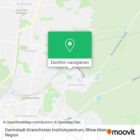 Darmstadt-Kranichstein Institutszentrum Karte