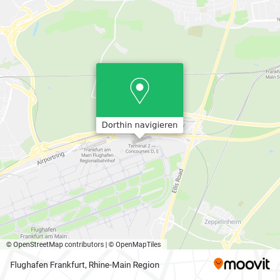 Flughafen Frankfurt Karte