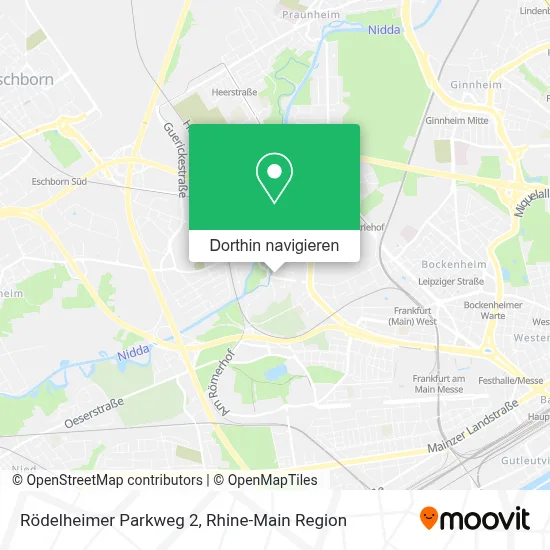 Rödelheimer Parkweg 2 Karte