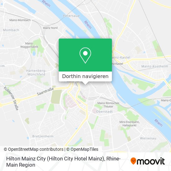 Hilton Mainz City Karte