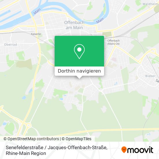 Senefelderstraße / Jacques-Offenbach-Straße Karte