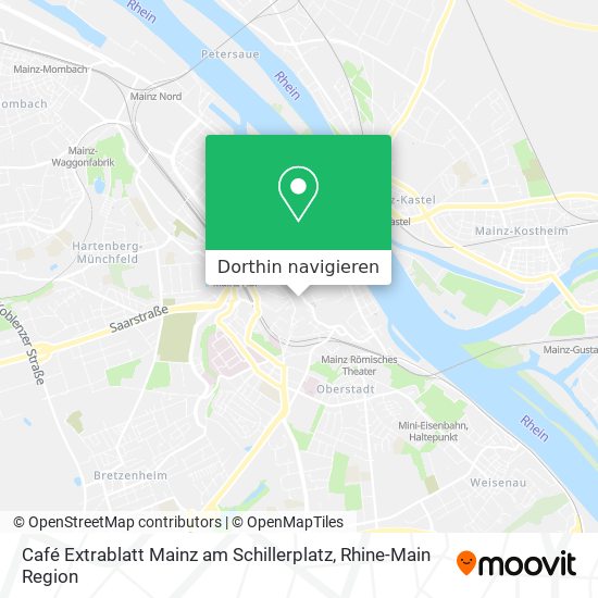 Café Extrablatt Mainz am Schillerplatz Karte