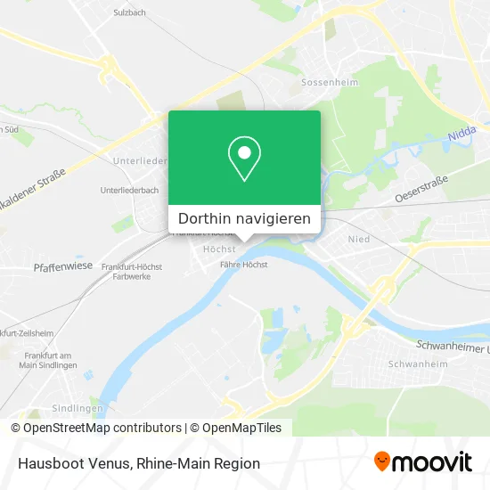 Hausboot Venus Karte