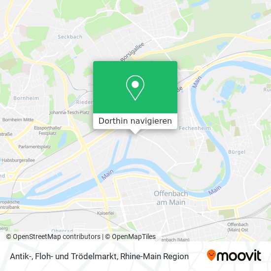 Antik-, Floh- und Trödelmarkt Karte