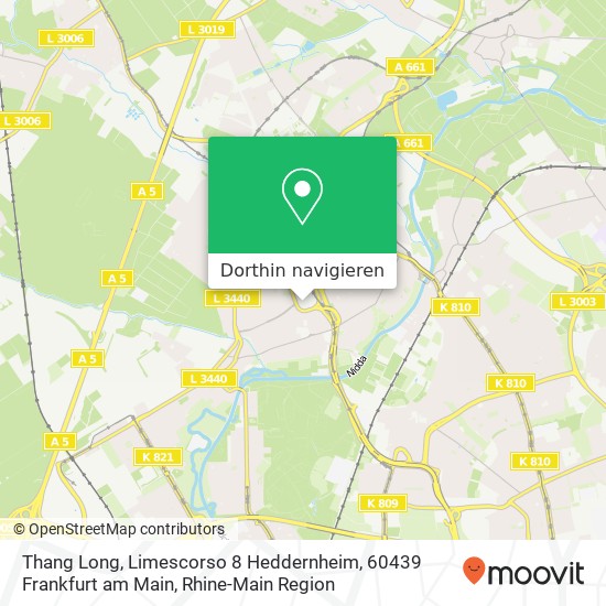 Thang Long, Limescorso 8 Heddernheim, 60439 Frankfurt am Main Karte