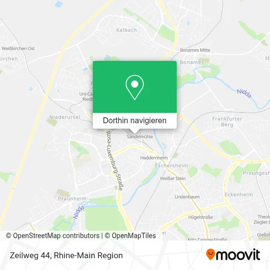 Zeilweg 44 Karte