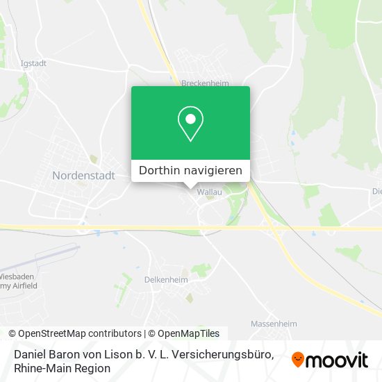 Daniel Baron von Lison b. V. L. Versicherungsbüro Karte