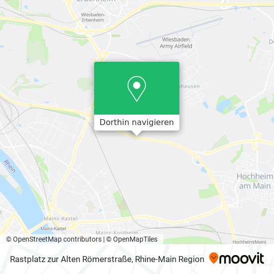 Rastplatz zur Alten Römerstraße Karte