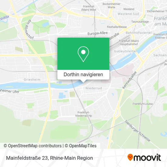 Mainfeldstraße 23 Karte