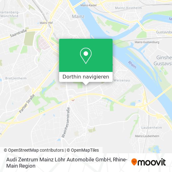 Audi Zentrum Mainz Löhr Automobile GmbH Karte
