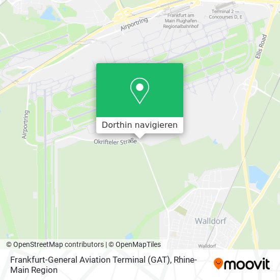 Frankfurt-General Aviation Terminal (GAT) Karte