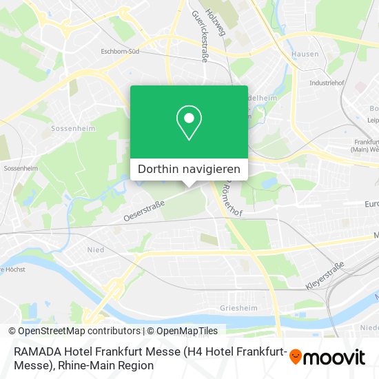 RAMADA Hotel Frankfurt Messe Karte