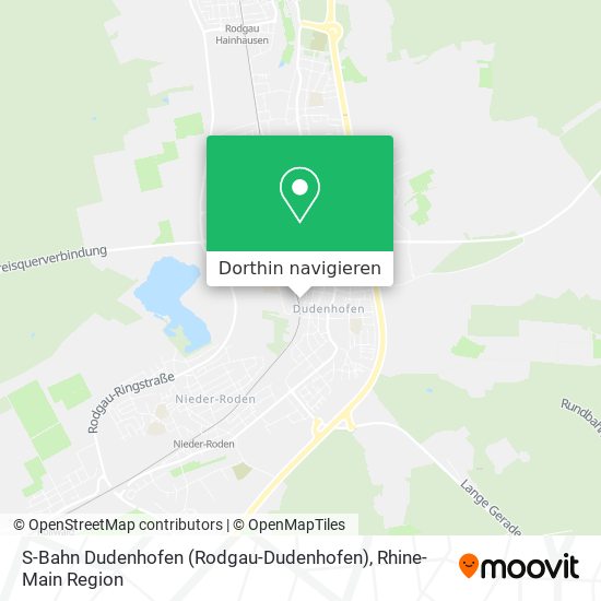S-Bahn Dudenhofen (Rodgau-Dudenhofen) Karte