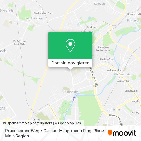 Praunheimer Weg / Gerhart-Hauptmann-Ring Karte