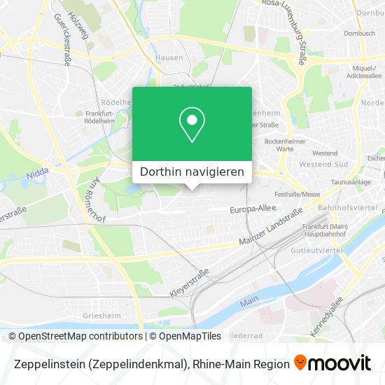 Zeppelinstein (Zeppelindenkmal) Karte