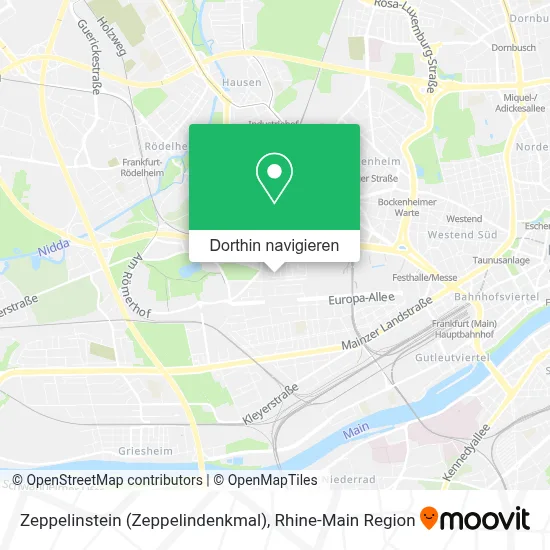 Zeppelinstein (Zeppelindenkmal) Karte