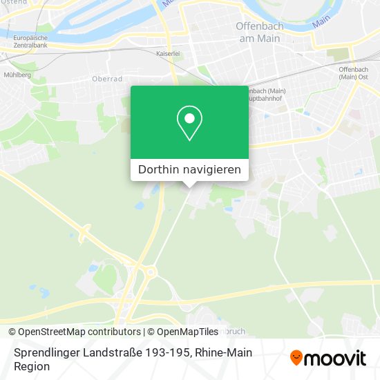 Sprendlinger Landstraße 193-195 Karte
