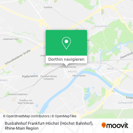 Busbahnhof Frankfurt-Höchst (Höchst Bahnhof) Karte