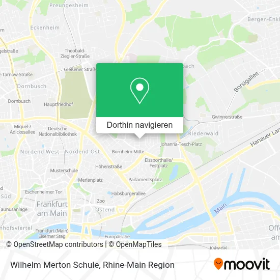 Wilhelm Merton Schule Karte