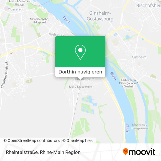 Rheintalstraße Karte