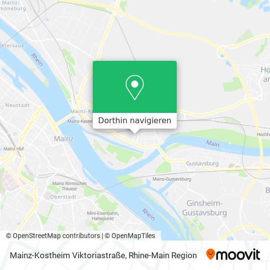Mainz-Kostheim Viktoriastraße Karte