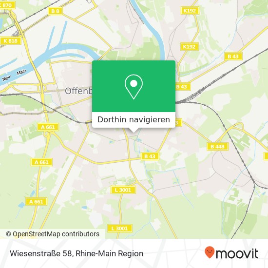 Wiesenstraße 58 Karte