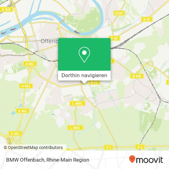 BMW Offenbach Karte