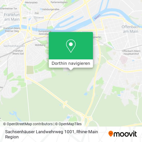 Sachsenhäuser Landwehrweg 1001 Karte
