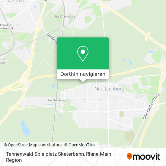 Tannenwald Spielplatz Skaterbahn Karte