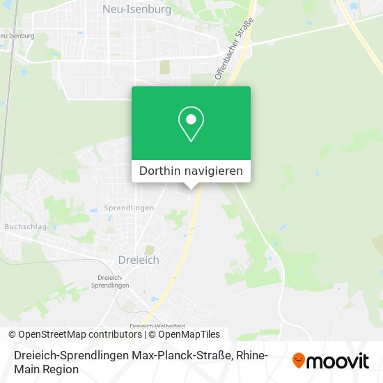 Dreieich-Sprendlingen Max-Planck-Straße Karte