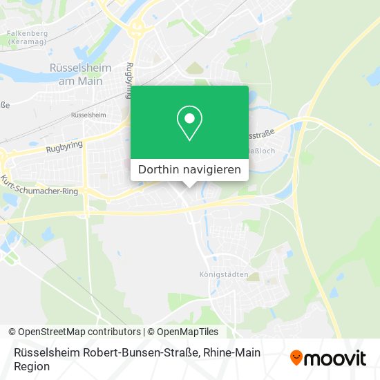 Rüsselsheim Robert-Bunsen-Straße Karte