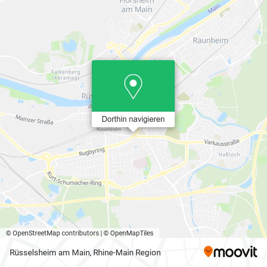 Rüsselsheim am Main Karte