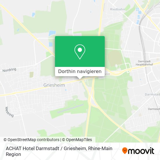 ACHAT Hotel Darmstadt / Griesheim Karte