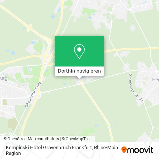 Kempinski Hotel Gravenbruch Frankfurt Karte