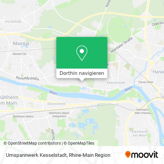 Umspannwerk Kesselstadt Karte
