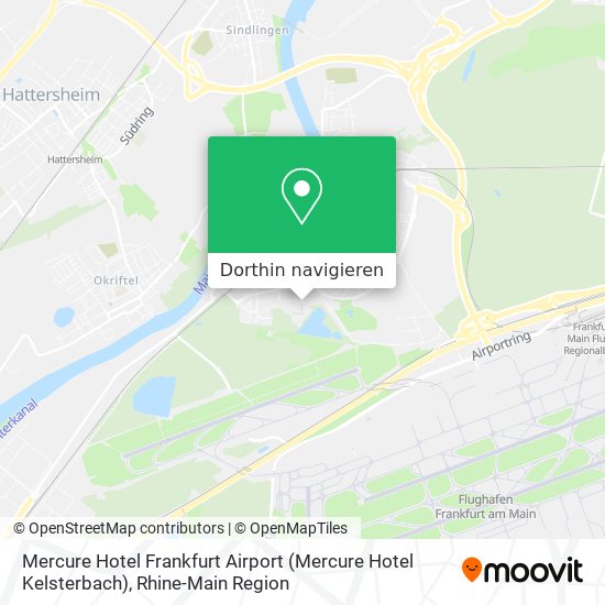 Mercure Hotel Frankfurt Airport (Mercure Hotel Kelsterbach) Karte