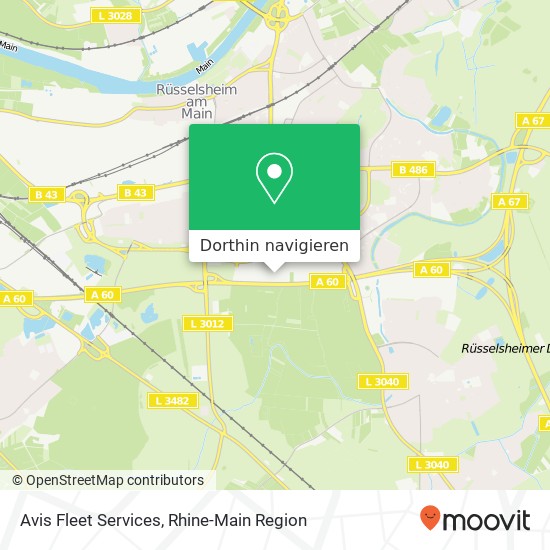 Avis Fleet Services Karte