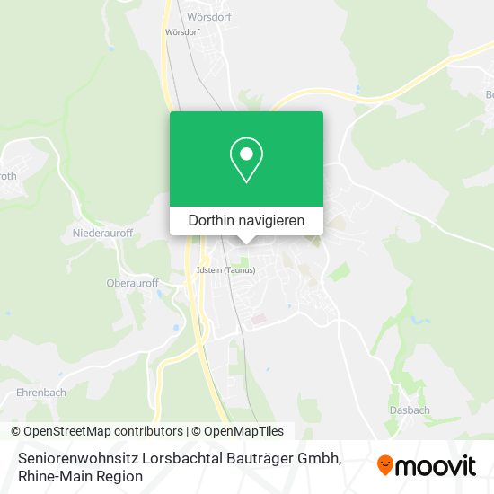 Seniorenwohnsitz Lorsbachtal Bauträger Gmbh Karte